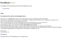 Tablet Screenshot of freedirectory.freehostsfinder.com